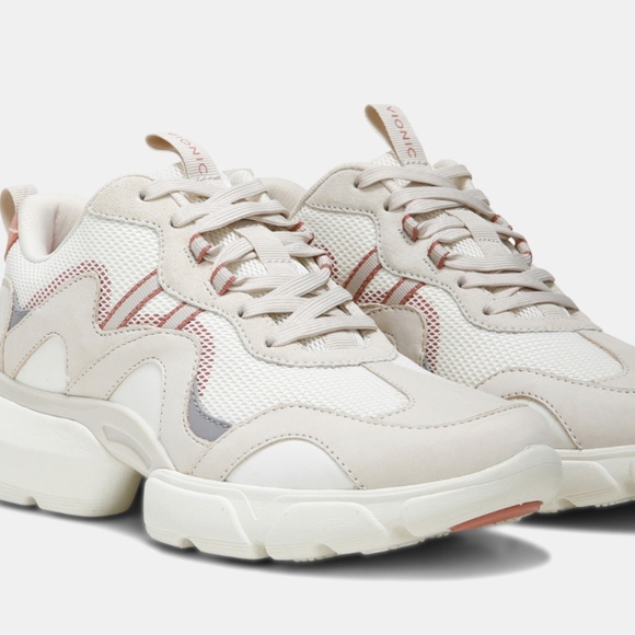 Vionic Electra Sneaker – White & Pinkish Red – Size 7.5 - Picture 2 of 10